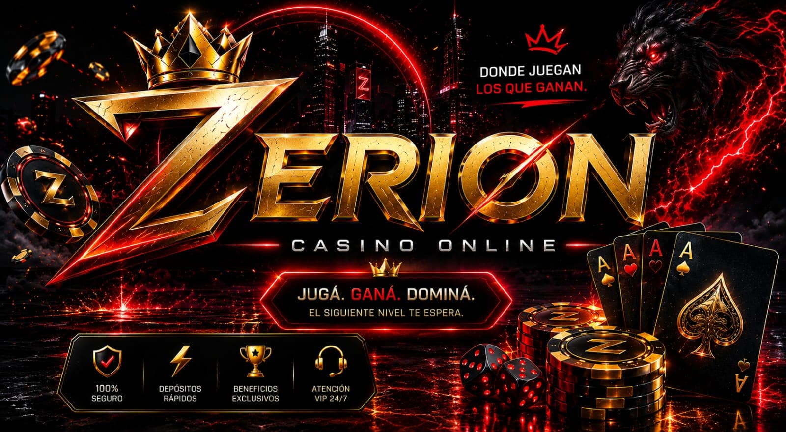 Zerions Casino Online - bono de bienvenida
