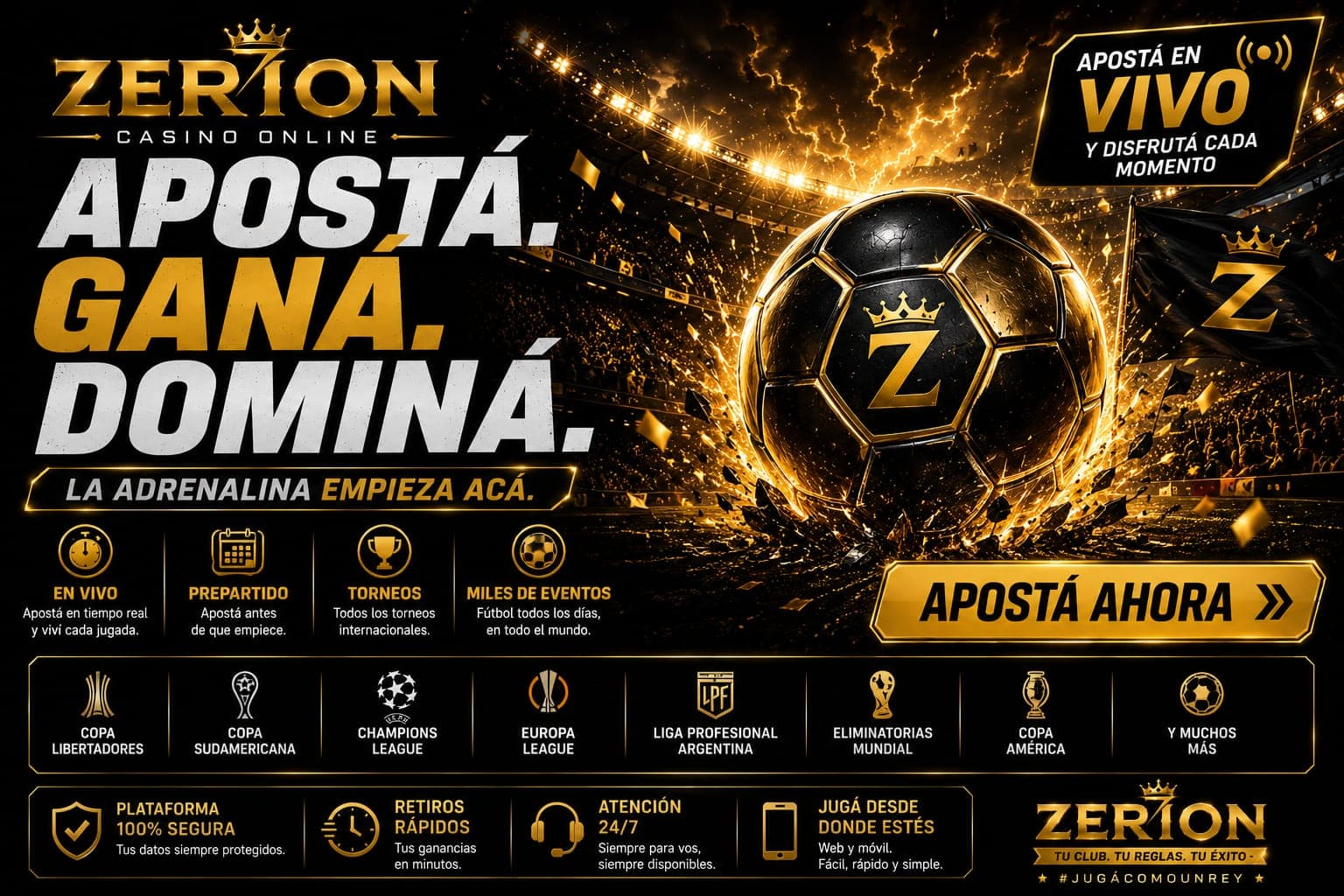 Zerions Casino Online - apuestas deportivas en vivo